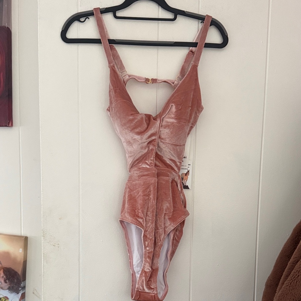 Velvet Pink Bathing Suit